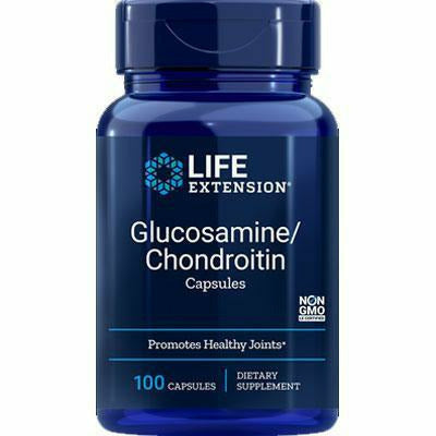 Life Extension Glucosamine Chondroitin, 100 capsules, front of bottle