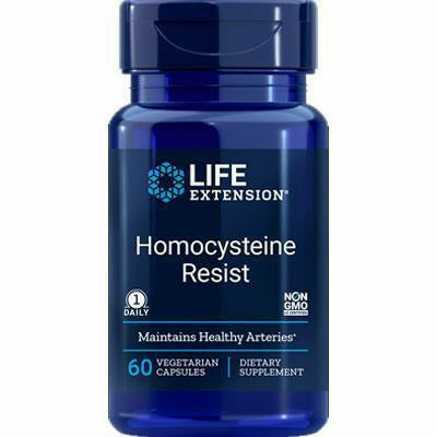 Life Extension Homocysteine Resist, 60 vegetarian capsules, front of bottle