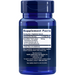 Life Extension Male Vascular Sexual Support 30 vegetarian capsules supplement facts label