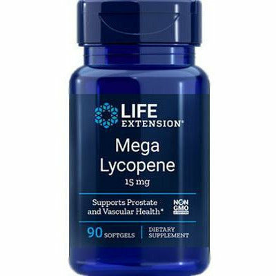 Life Extension Mega Lycopene, 90 softgels, front of bottle