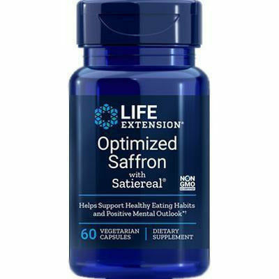 Life Extension Optimized Saffron, 60 vegetarian capsules, front of bottle