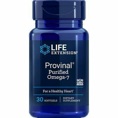 Life Extension Provinal Omega-7, 30 softgels, front of bottle