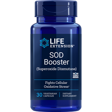 Life Extension SOD Booster, 30 vegetarian capsules, front of bottle