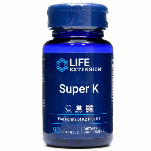 Life Extension Super K, 90 softgels, front of bottle