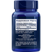 Life Extension Taurine 1000 mg 90 vegetarian capsules supplement facts label