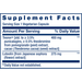 Life Extension Testosterone Elite 30 capsules supplement facts label
