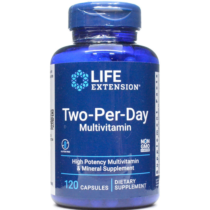 Life Extension Two-Per-Day, 120 capsules, front of bottle