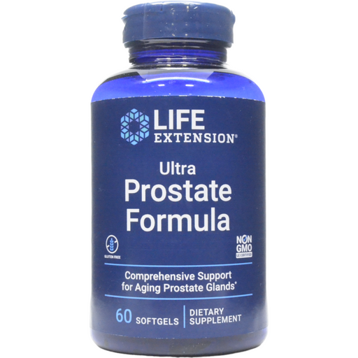 Life Extension Ultra Prostate Formula, 60 softgels, front of bottle