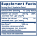 Life Extension Vitamin C 24-Hour Liposomal Hydrogel 60 tablets supplement facts label