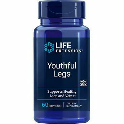 Life Extension Youthful Legs, 60 softgels, front of bottle