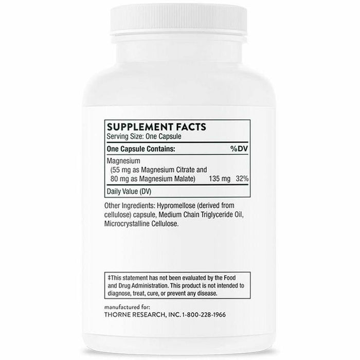 Magnesium CitraMate 135 mg 90 Capsules by Thorne Research