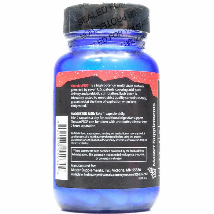 Master Supplements TheralacPRO 31 capsules suggested use label