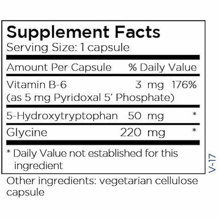 Metabolic Maintenance 5-HTP 50 mg 60 capsules supplement facts label