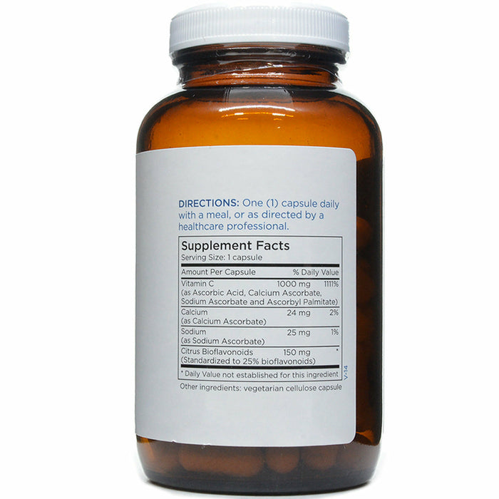 Metabolic Maintenance Buffered C 1000 mg 90 capsules supplement facts label