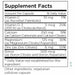 Metabolic Maintenance Cal/Mag/Zinc Complex with Vitamin D 240 capsules supplement facts label