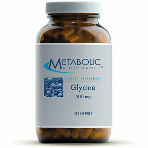 Metabolic Maintenance Glycine 500 mg, 250 capsules, front of bottle