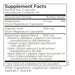 Metabolic Maintenance Happy Belly 90 capsules supplement facts label