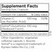 Metabolic Maintenance L-Glutathione 100 mg 60 capsules supplement facts label