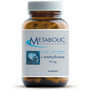 Metabolic Maintenance L-Methylfolate 10 mg, 90 capsules, front of bottle