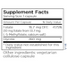 Metabolic Maintenance L-Methylfolate 10 mg 90 capsules supplement facts label
