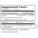 Metabolic Maintenance L-Methylfolate 5 mg 90 capsules supplement facts label