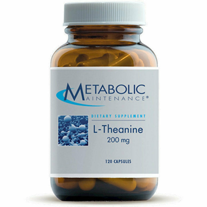 Metabolic Maintenance L-Theanine 200 mg, 120 capsules, front of bottle
