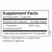Metabolic Maintenance L-Theanine 200 mg 120 capsules supplement facts label