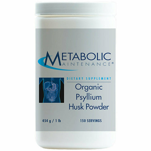 Metabolic Maintenance Organic Psyllium Husk Powder, 454 g, front of container