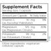 Metabolic Maintenance Potassium/Magnesium Citrate 250 capsules supplement facts label