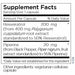 Metabolic Maintenance Resveratrol with Piperine 60 capsules supplement facts label