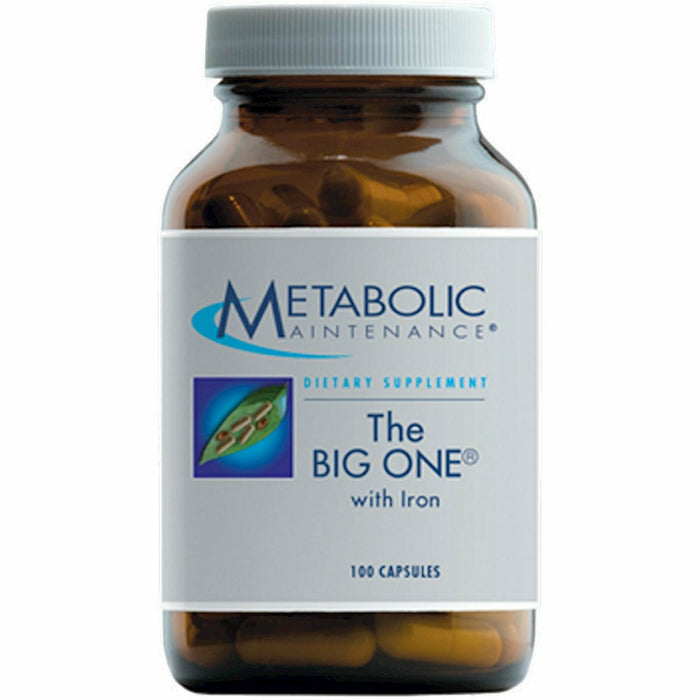Metabolic Maintenance The Big One with Iron, 100 capsules, front of bottle