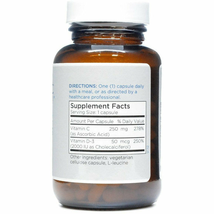 Metabolic Maintenance Vitamin D-3 2000 IU 120 capsules supplement facts label