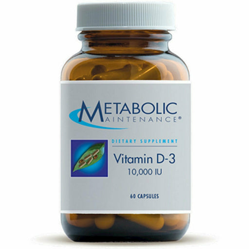 Metabolic Maintenance Vitamin D3 10000 IU, 60 veg capsules, front of bottle