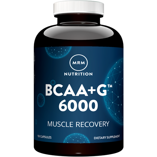 Metabolic Response Modifier BCAA+G 6000, 150 capsules, front of bottle