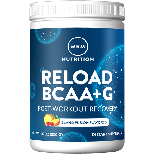 Metabolic Response Modifier BCAA+G Reload, Island Fusion, 330 g, front of tub