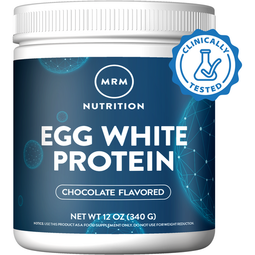Metabolic Response Modifier Egg White Protein, Chocolate, 12 oz, front of tub