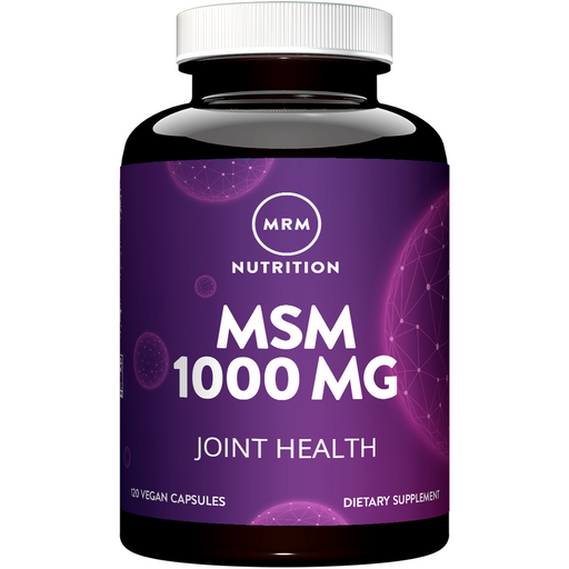 Metabolic Response Modifier MSM 1000 mg, 120 capsules, front of bottle