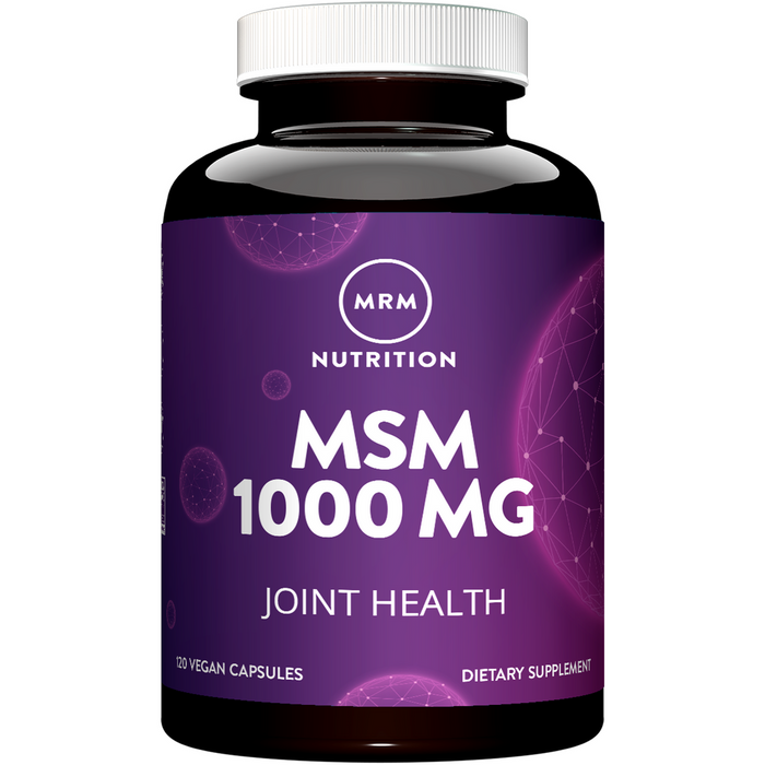 Metabolic Response Modifier MSM 1000 mg, 120 capsules, front of bottle
