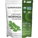Metabolic Response Modifier Organic Moringa Leaf Powder, 8.5 oz, front of pouch