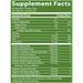 Metabolic Response Modifier Organic Pre-Workout 240 g supplement facts label