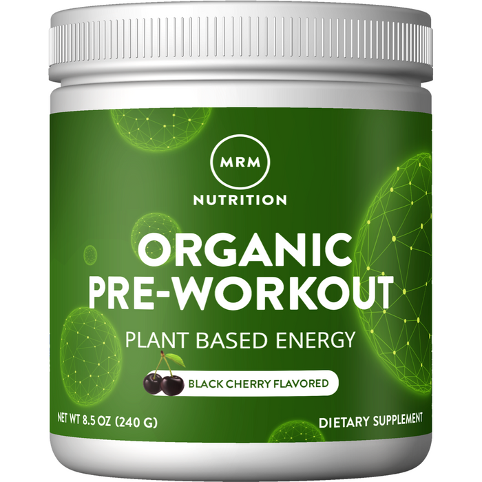 Metabolic Response Modifier Organic Pre-Workout, Black Cherry, 240 g, front of tub