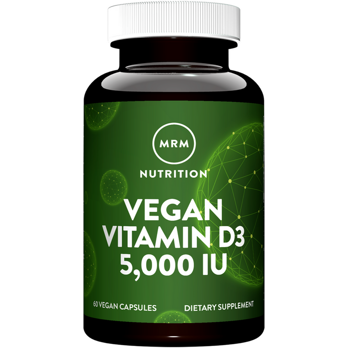 Metabolic Response Modifier Vegan Vitamin D3 5000 IU, 60 vegan capsules, front of bottle