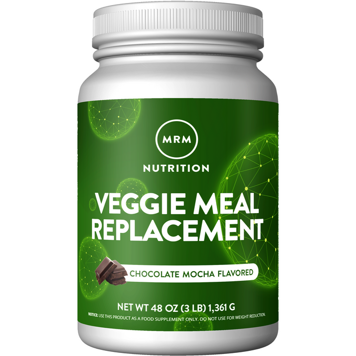 Metabolic Response Modifier Veggie Meal Replacement, Chocolate Mocha, 48 oz, front of tub