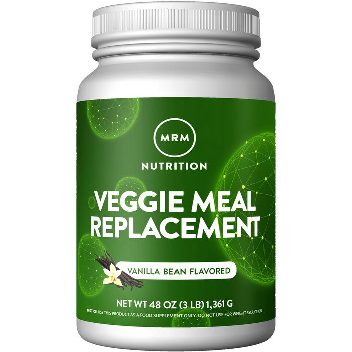 Metabolic Response Modifier Veggie Meal Replacement, Vanilla Bean, 48 oz, front of tub
