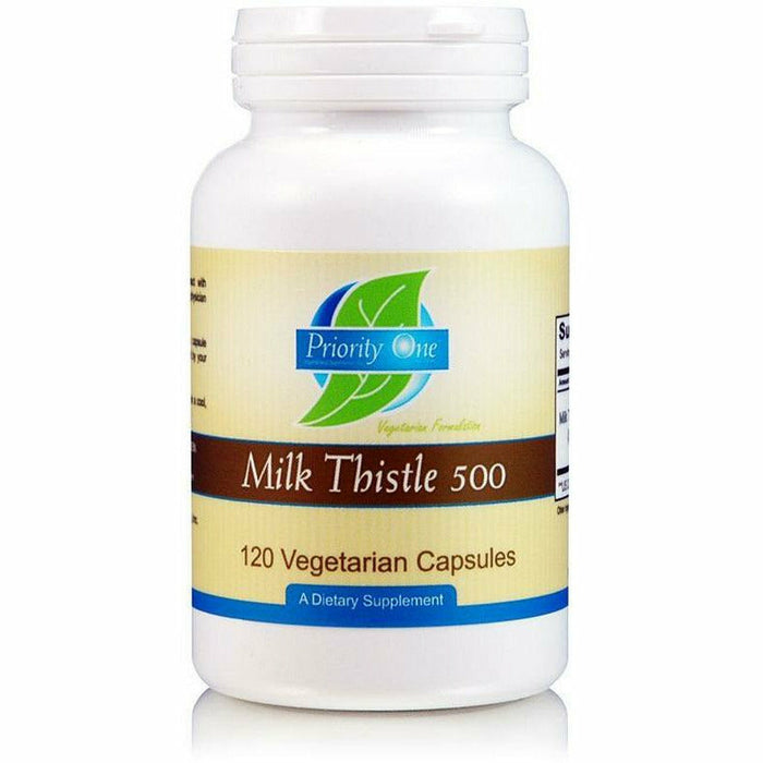 Priority One Vitamins, Milk Thistle 500 mg 120 vcaps