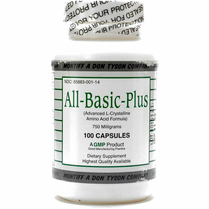 Montiff All-Basic-Plus 745 mg, 100 capsules, front of bottle