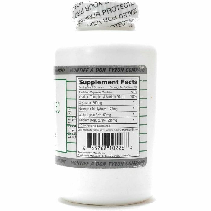 Montiff Liver Protec 180 capsules supplement facts label