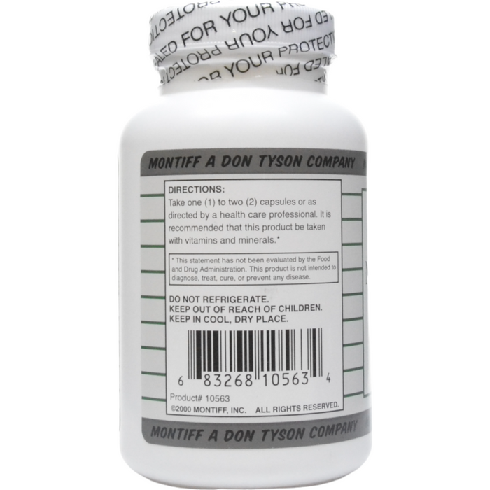 Montiff N-Acetyl-L-Cysteine 500 mg 90 capsules suggested use label