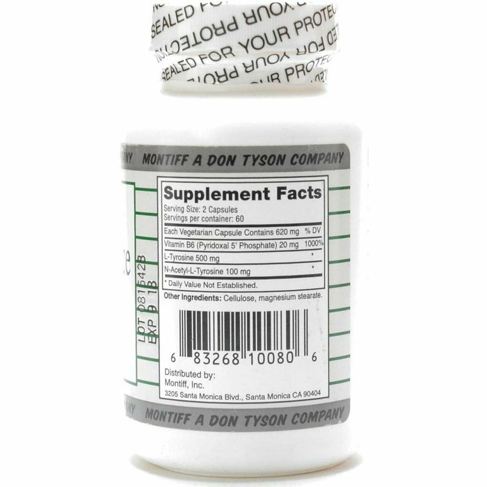 Montiff Neuro-Balance 620 mg 120 capsules supplement facts label