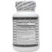 Montiff Pure L-Alanine 500 mg 50 capsules supplement facts label